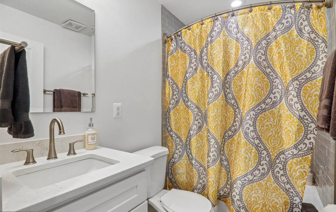 Second full bathroom with curated finishes